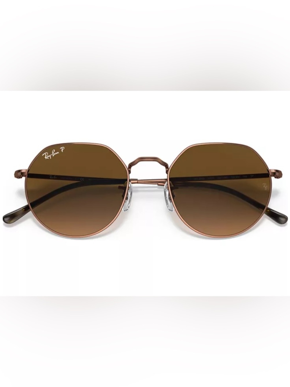 Ray-Ban RB3565 Jack Polarized Unisex Sunglasses Brown Lens Medium Copper Frame - Picture 13 of 14